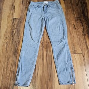Paige Verdugo Crop Zip Jeans Size 25